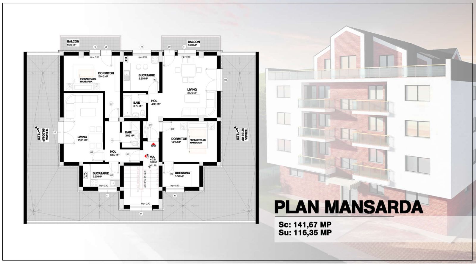 Bloc P+3E+M Chiajna