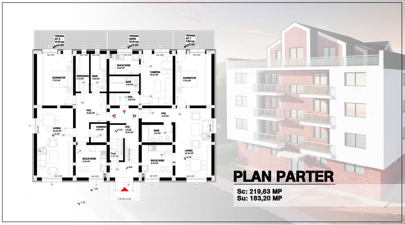 Bloc P+3E+M Chiajna